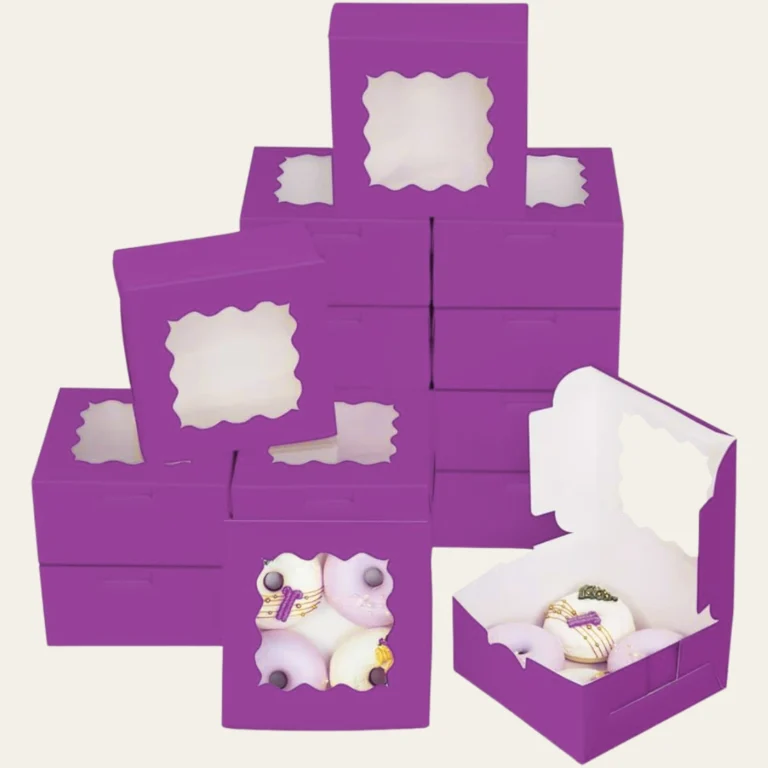 Purple Bakery Boxes - Custom Bakery Packaging Boxes