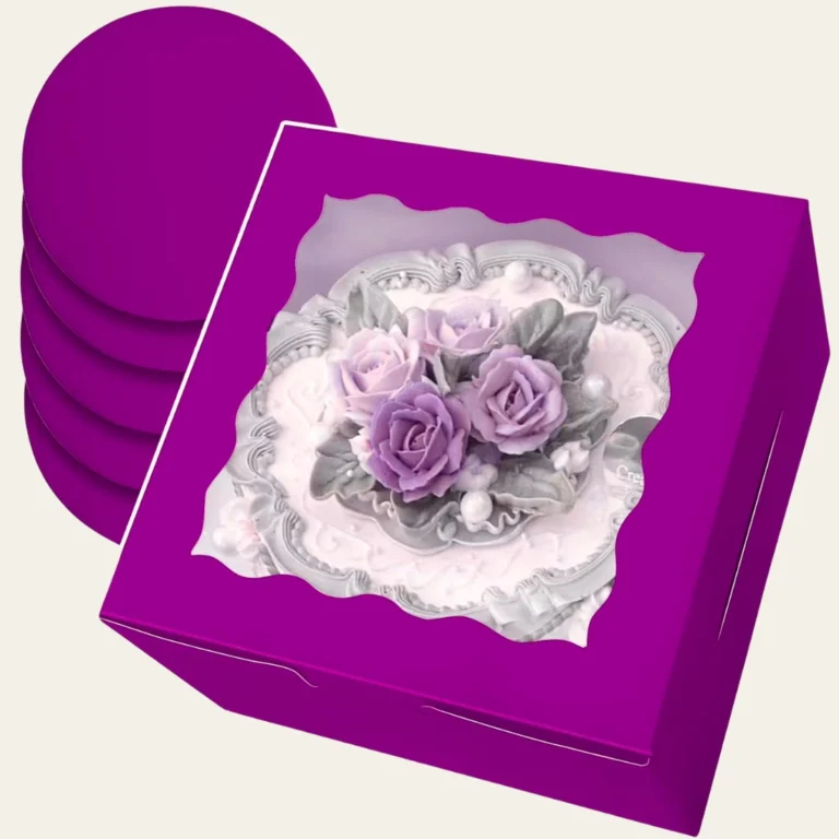 Purple Bakery Boxes - Custom Bakery Packaging Boxes