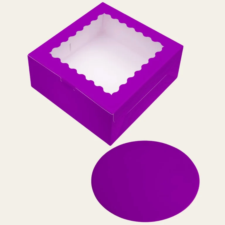Purple Bakery Boxes - Custom Bakery Packaging Boxes