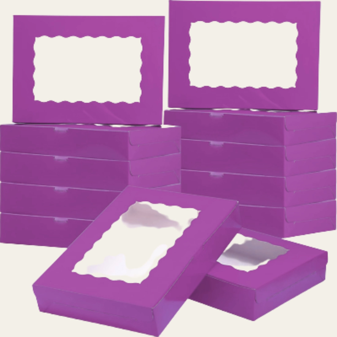 Purple Bakery Boxes - Custom Bakery Packaging Boxes