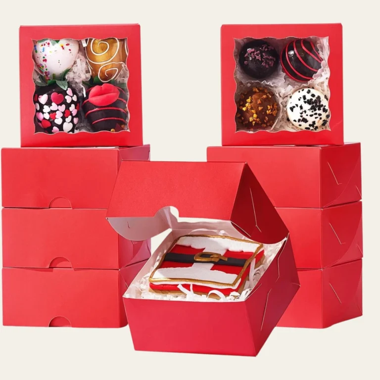 Red Bakery Boxes - Custom Bakery Packaging Boxes