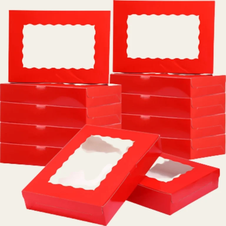 Red Bakery Boxes - Custom Bakery Packaging Boxes