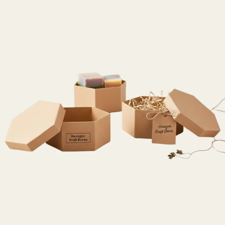 Hexagon Kraft Boxes - Custom Kraft Boxes