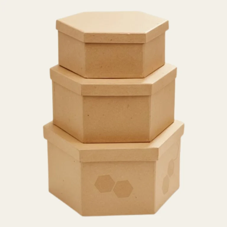 Hexagon Kraft Boxes - Custom Kraft Boxes