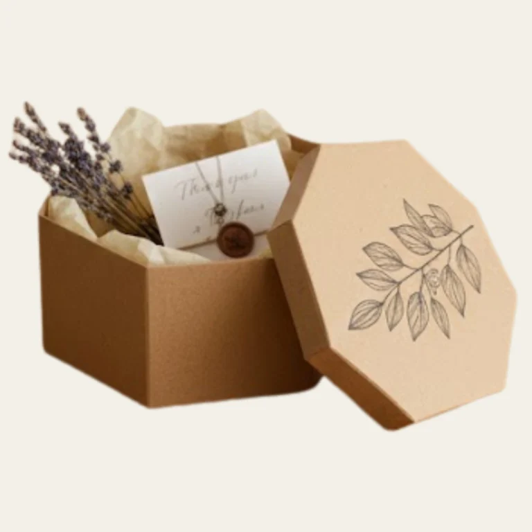Hexagon Kraft Boxes - Custom Kraft Boxes