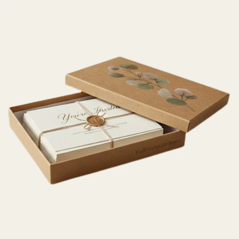 Kraft Invitation Boxes - Custom Kraft Boxes