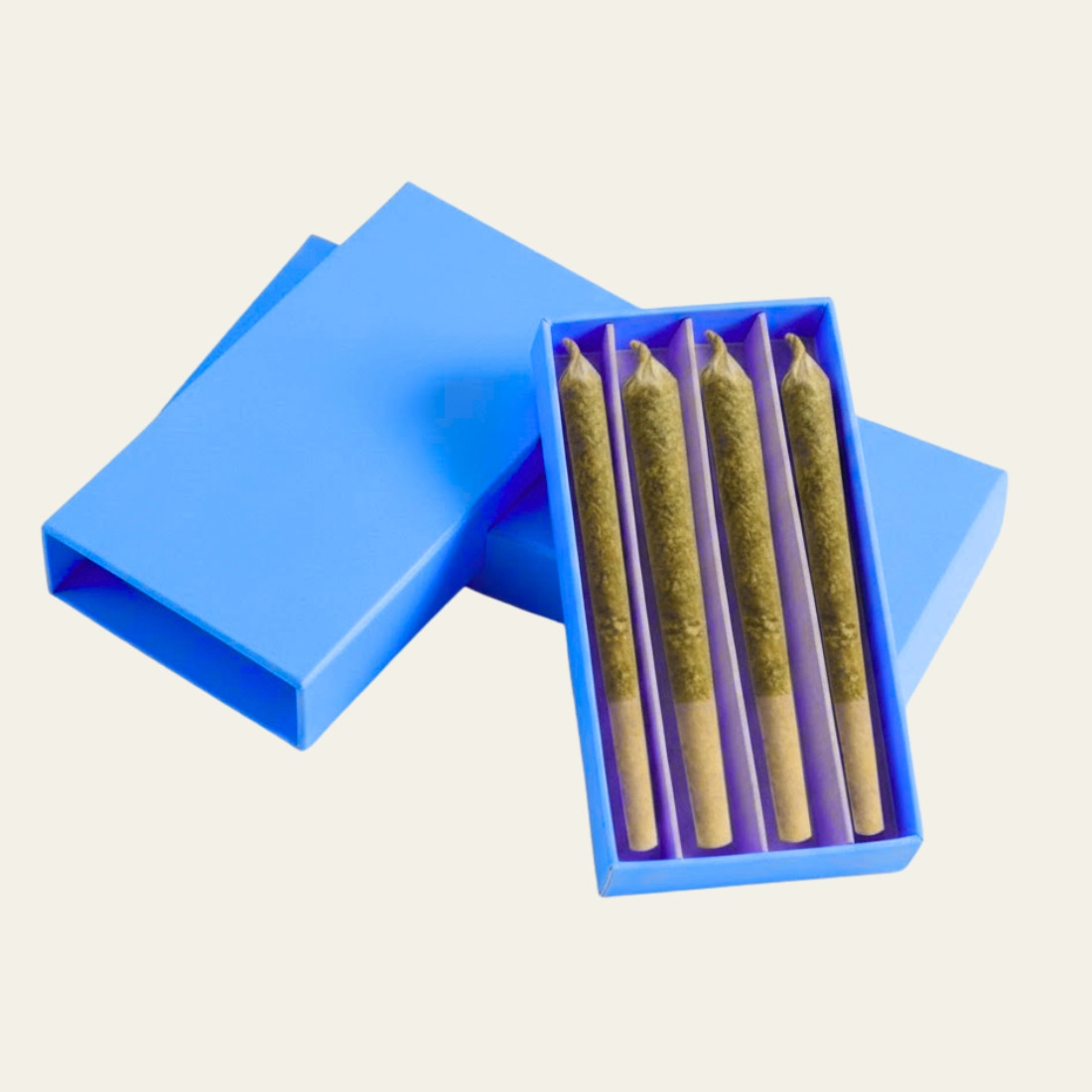 Blue Pre Roll Boxes - Custom Pre Roll Packaging