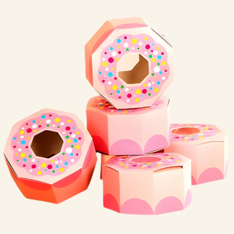Pink Donut boxes | Custom Bakery Boxes