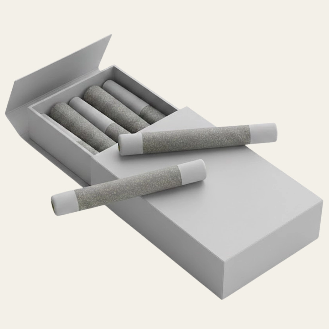 Gray Pre Roll Boxes - Custom Pre roll Packaging