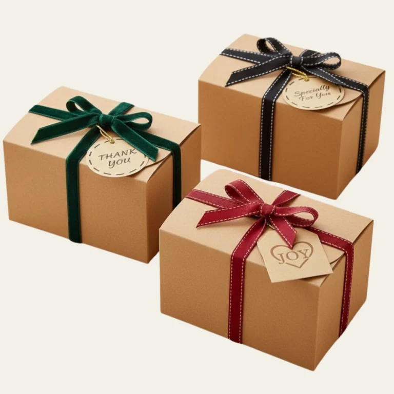 Kraft Boxes with Ribbon - Custom Kraft Boxes