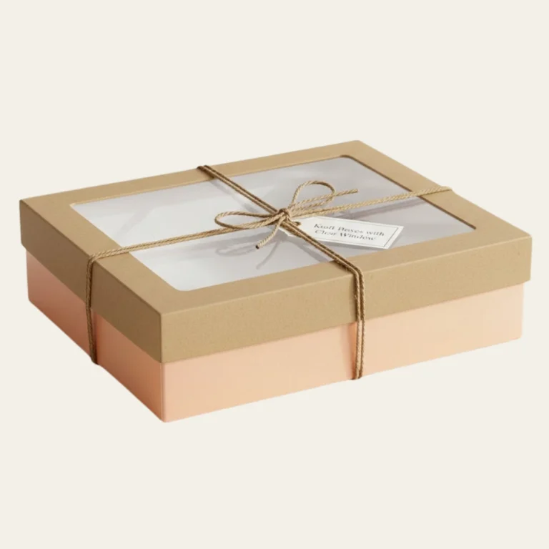 Kraft Boxes with Clear Window - Custom Kraft Boxes