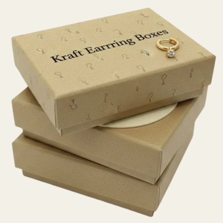 Kraft Earring Boxes - Custom Kraft Packaging Boxes