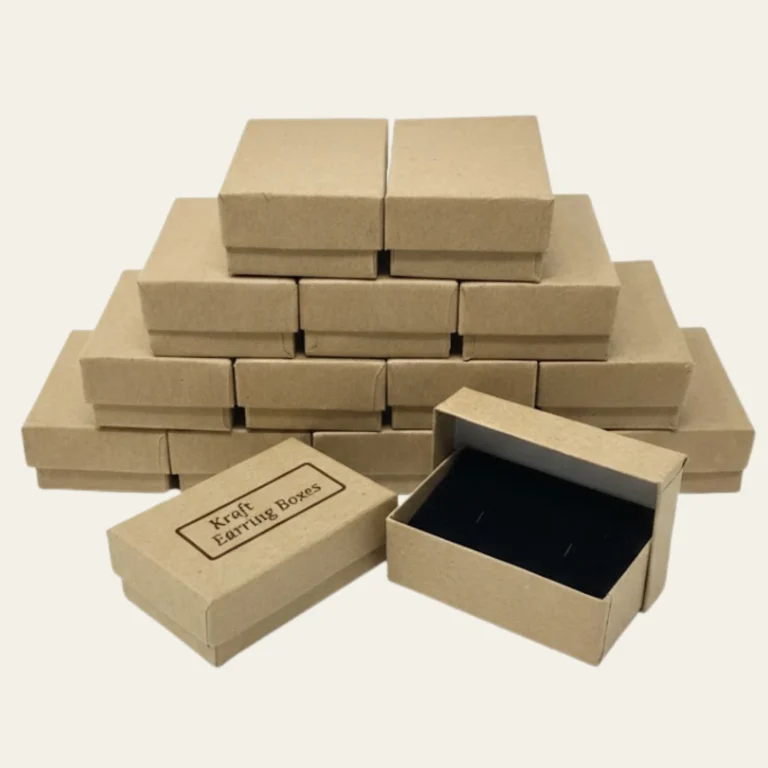 Kraft Earring Boxes - Custom Kraft Packaging Boxes