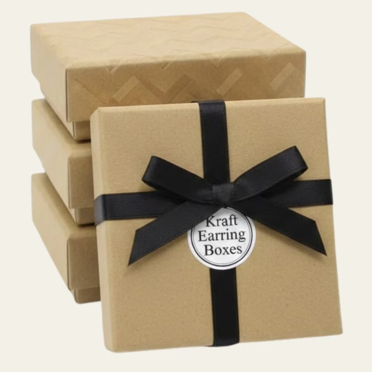 Kraft Earring Boxes - Custom Kraft Packaging Boxes