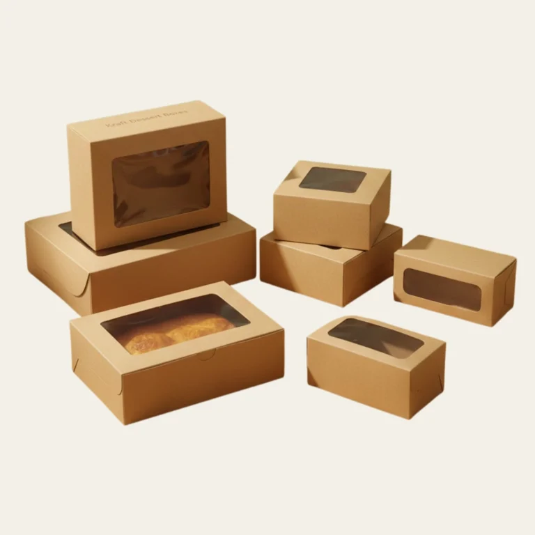 Kraft Dessert Boxes - Custom Kraft packaging