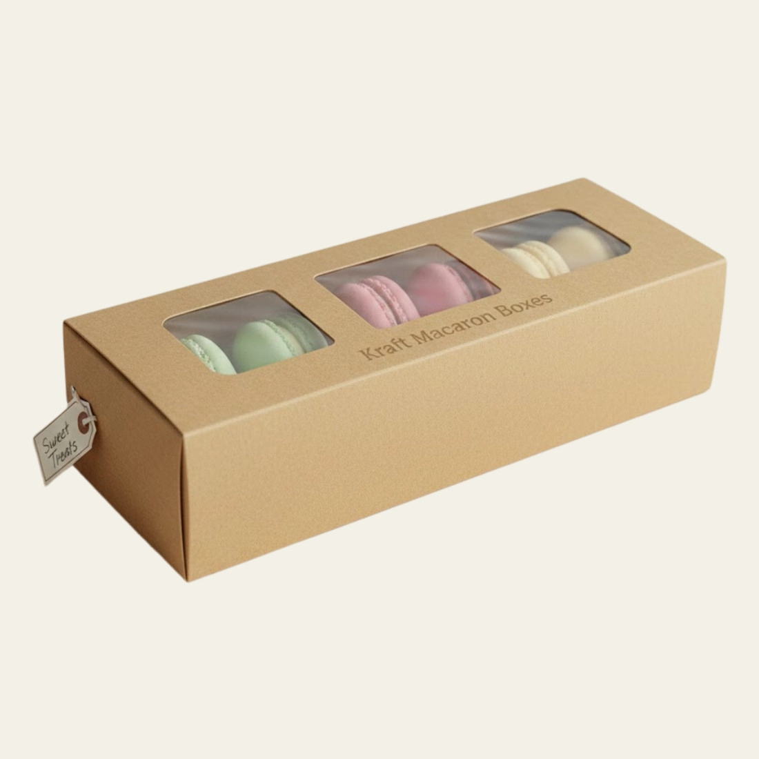 Kraft Macaron Boxes - Custom Krafy Boxes