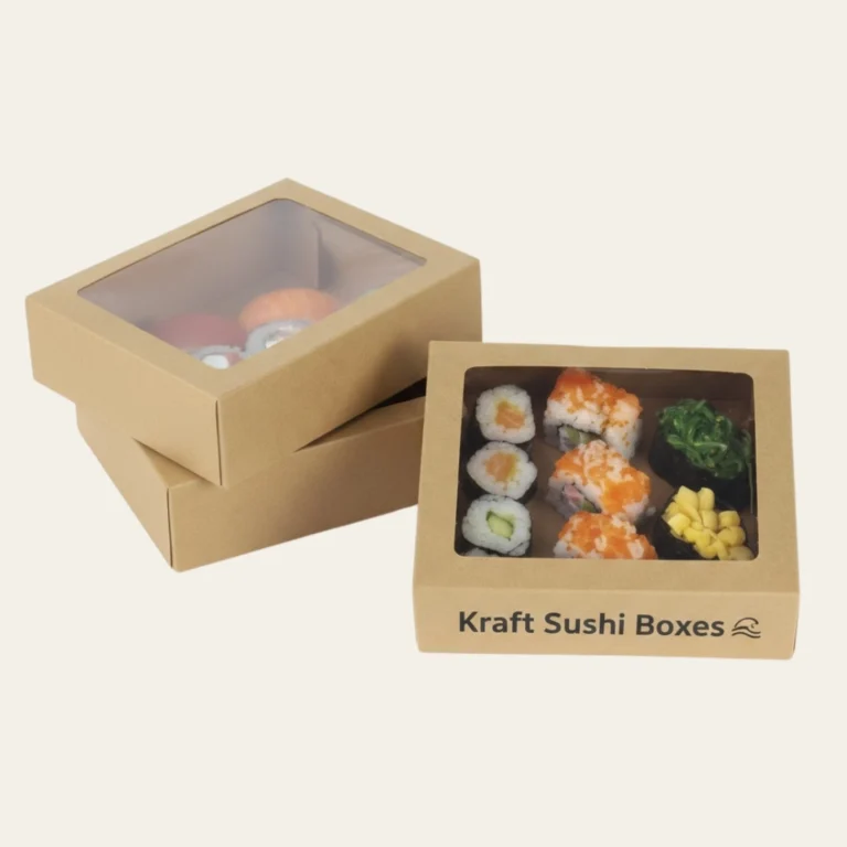 Kraft Sushi Boxes - Custom kraft Boxes