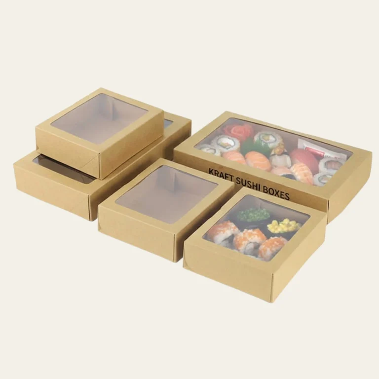 Kraft Sushi Boxes - Custom kraft Boxes