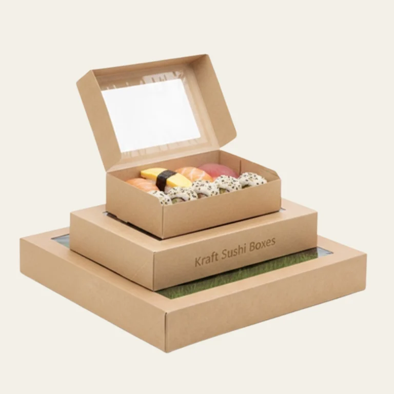 Kraft Sushi Boxes - Custom kraft Boxes