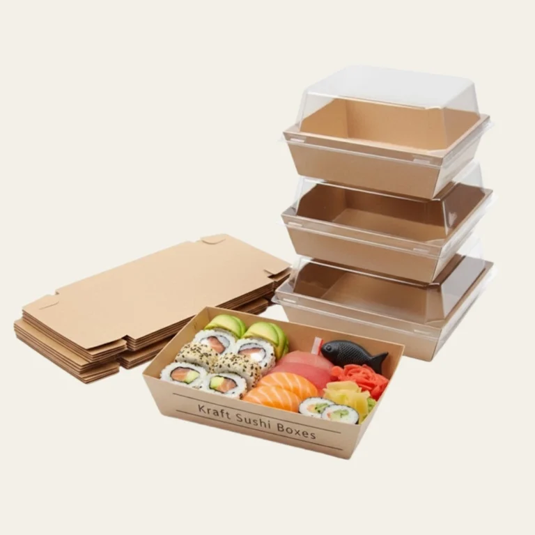 Kraft Sushi Boxes - Custom kraft Boxes