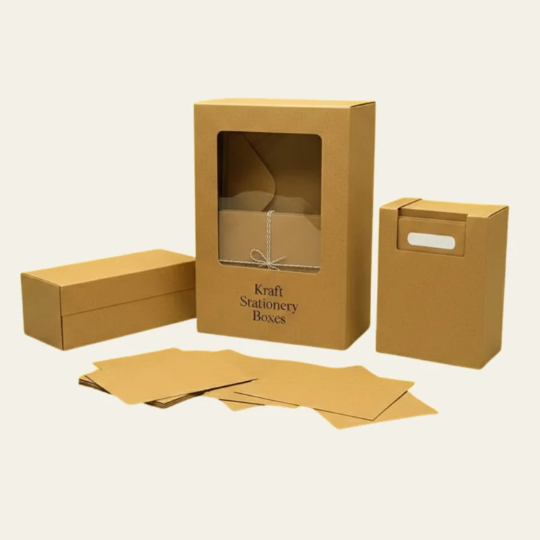 Kraft Stationery Boxes - Custom Kraft Packaging Boxes