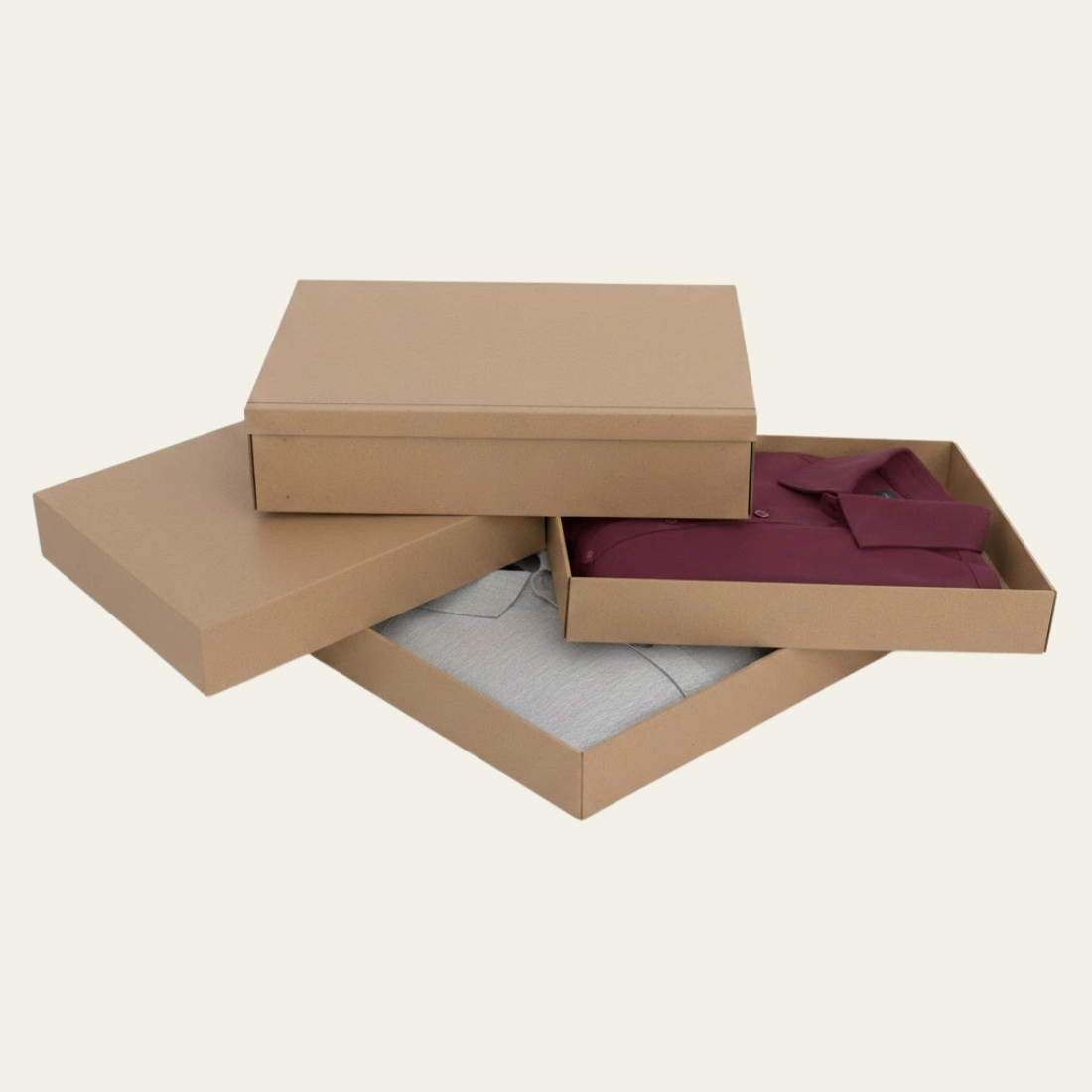 Kraft Shirt Boxes - Custom Kraft Boxes
