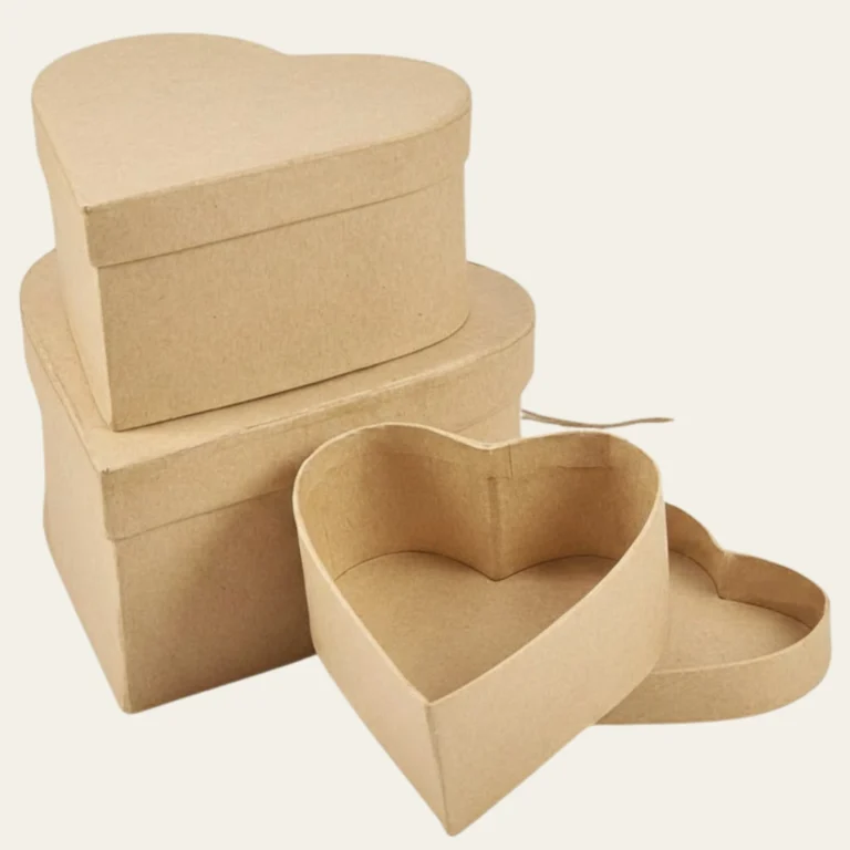 Heart Shaped Kraft Boxes  - Custom Kraft Boxes