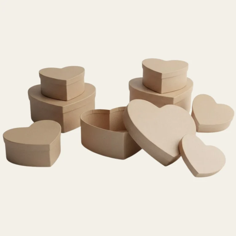 Heart Shaped Kraft Boxes  - Custom Kraft Boxes