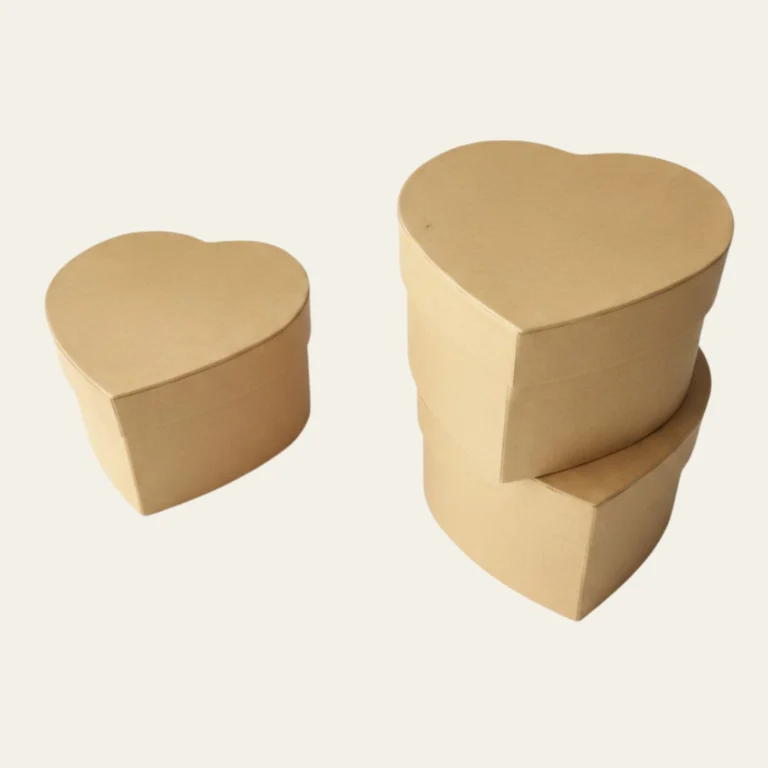 Heart Shaped Kraft Boxes  - Custom Kraft Boxes