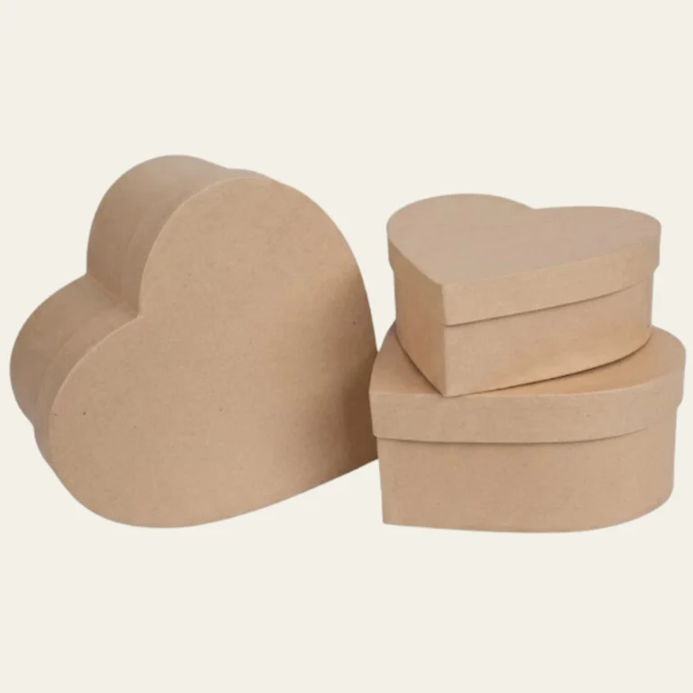 Heart Shaped Kraft Boxes  - Custom Kraft Boxes