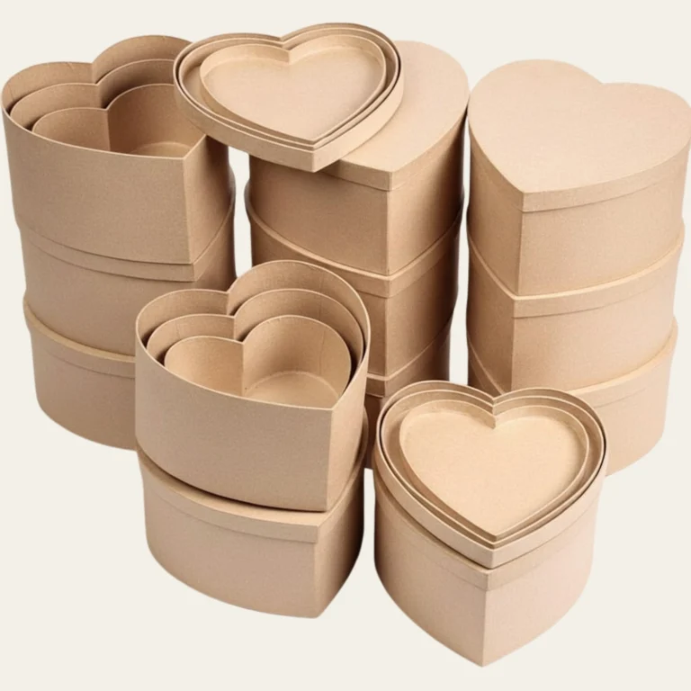 Heart Shaped Kraft Boxes  - Custom Kraft Boxes