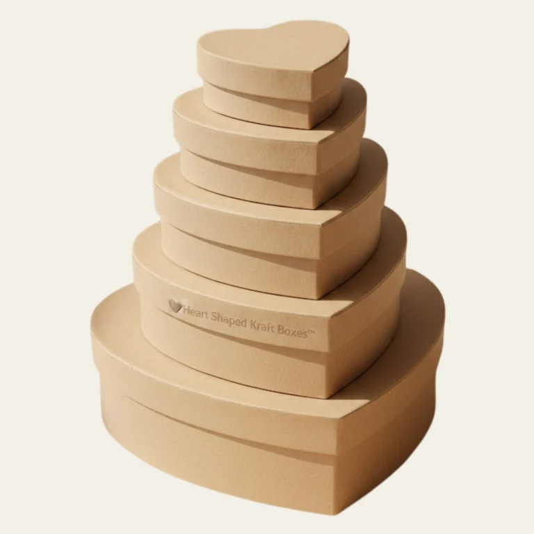 Heart Shaped Kraft Boxes  - Custom Kraft Boxes