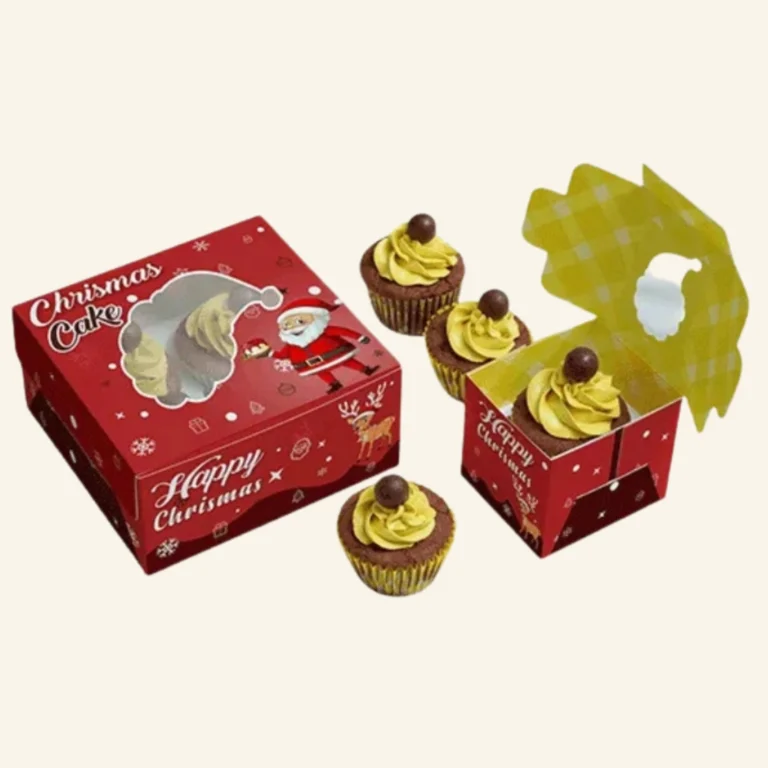 Christmas Cupcake Boxes | Custom Christmas Boxes