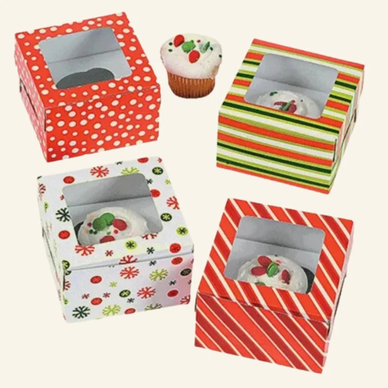 Christmas Cupcake Boxes | Custom Christmas Boxes