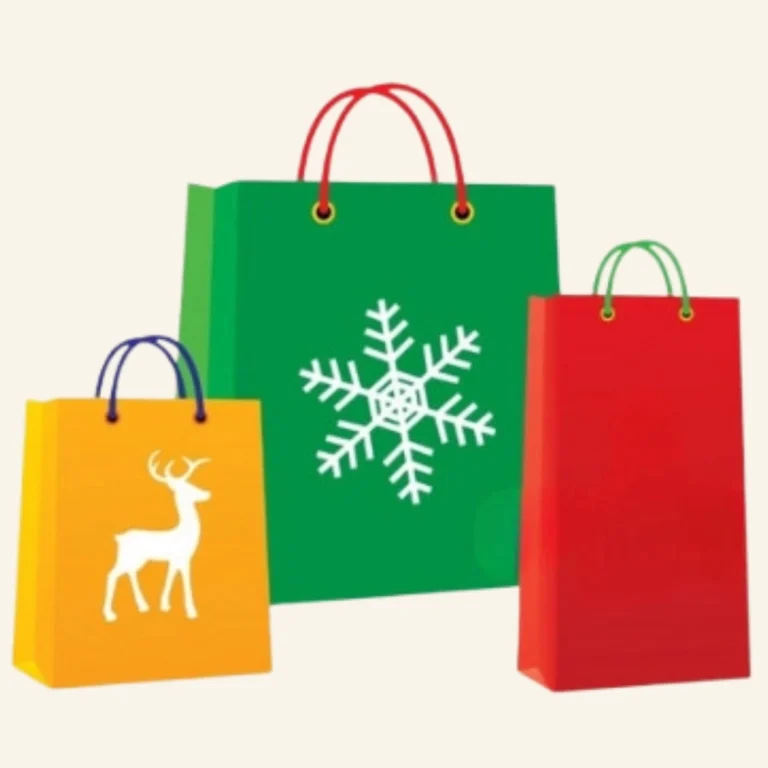 Christmas Paper Bags | Custom Christmas Boxes