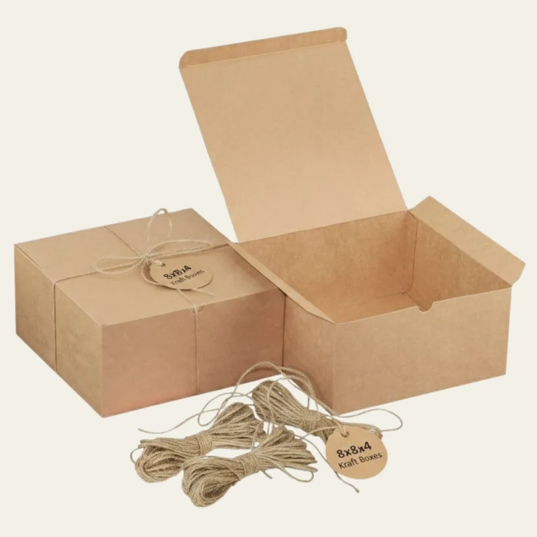 8x8x4 Kraft Boxes - Custom Kraft Boxes