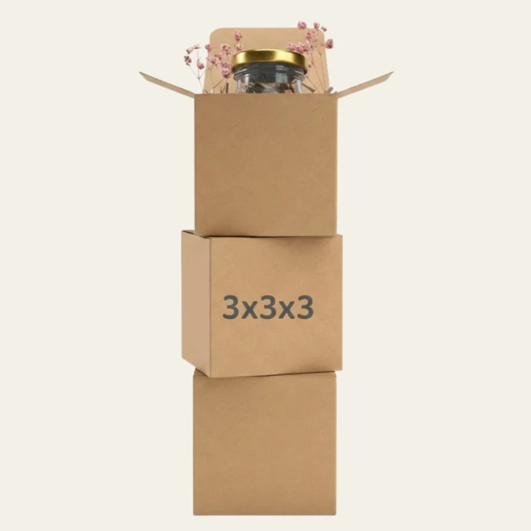 3x3x3 Kraft Boxes - Custom Kraft Boxes
