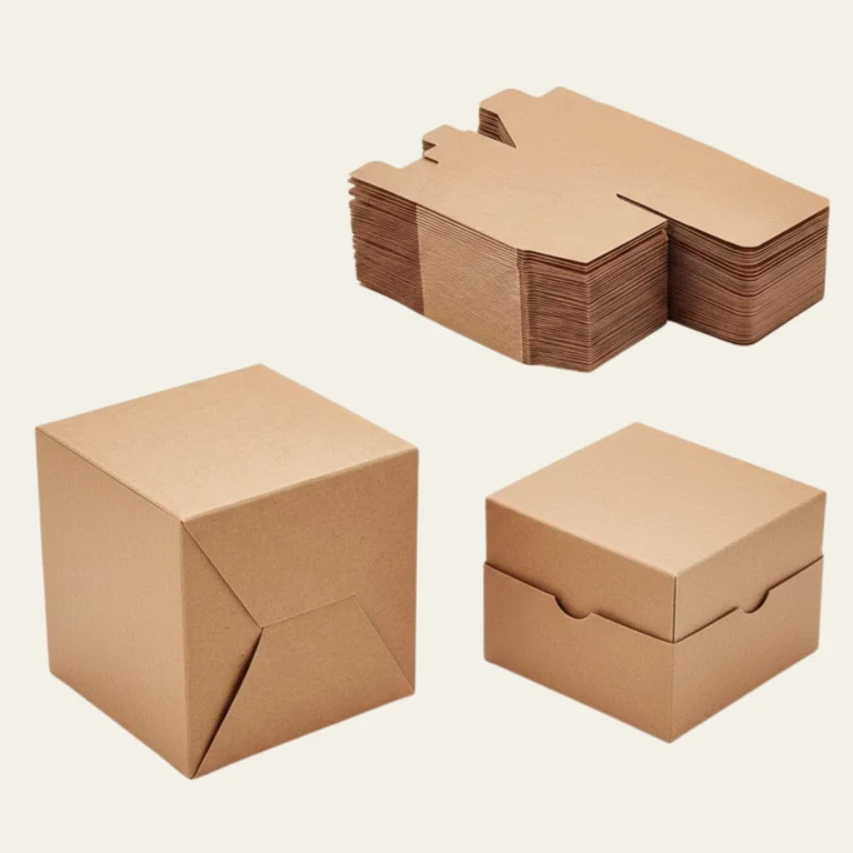 3x3x3 Kraft Boxes - Custom Kraft Boxes