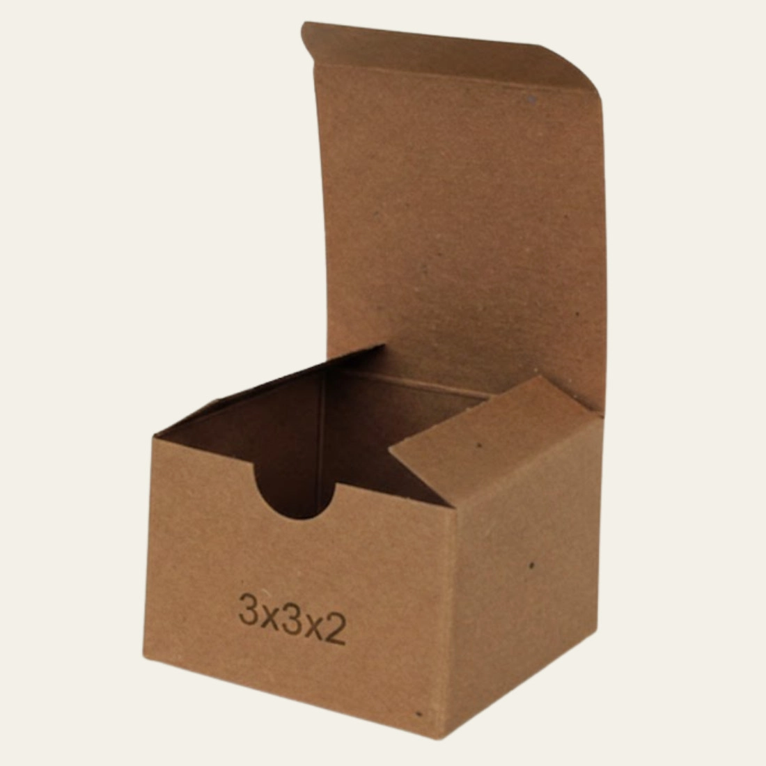 3x3x2 Kraft Boxes - Custom Kraft Packaging