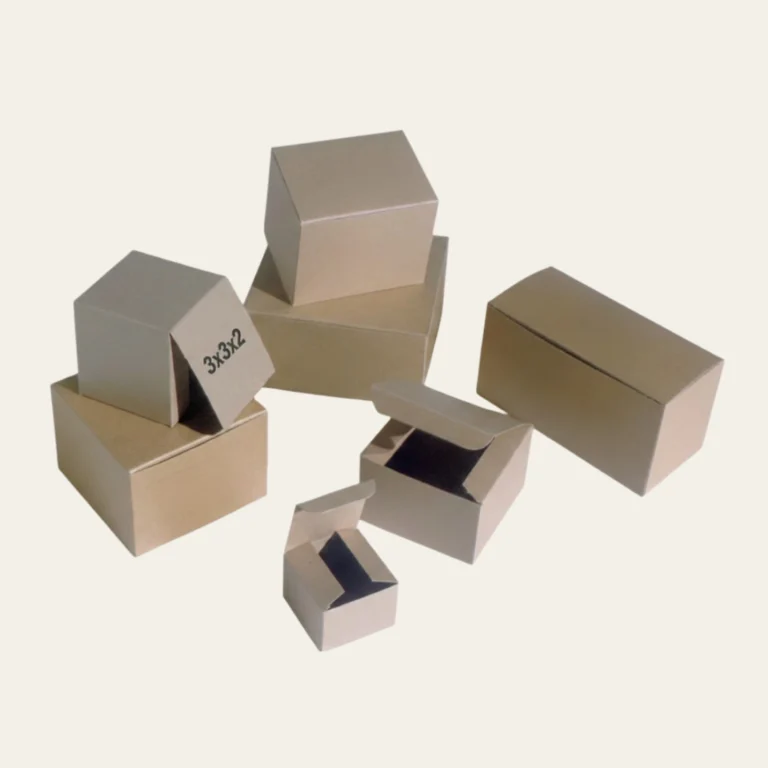 3x3x2 Kraft Boxes - Custom Kraft Packaging
