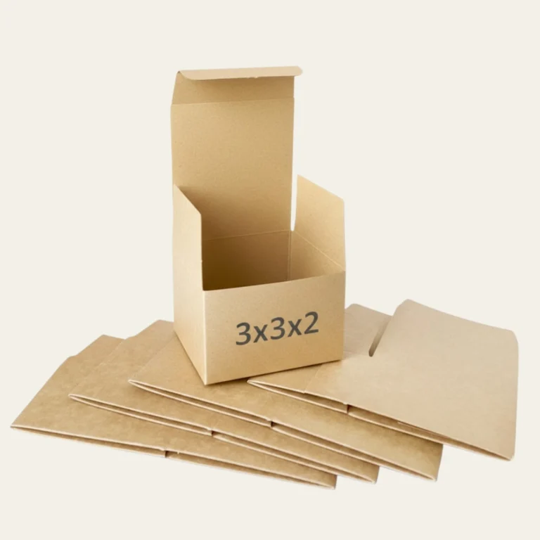 3x3x2 Kraft Boxes - Custom Kraft Packaging
