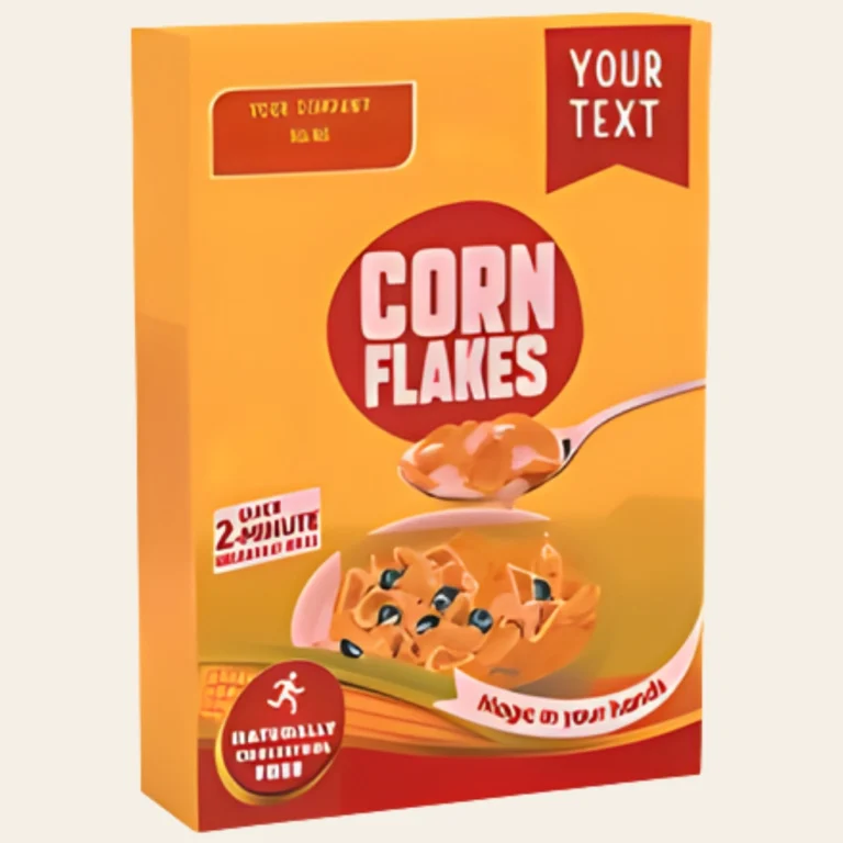 Corn Flakes Cereal Packaging Boxes | Custom Cereal Boxes