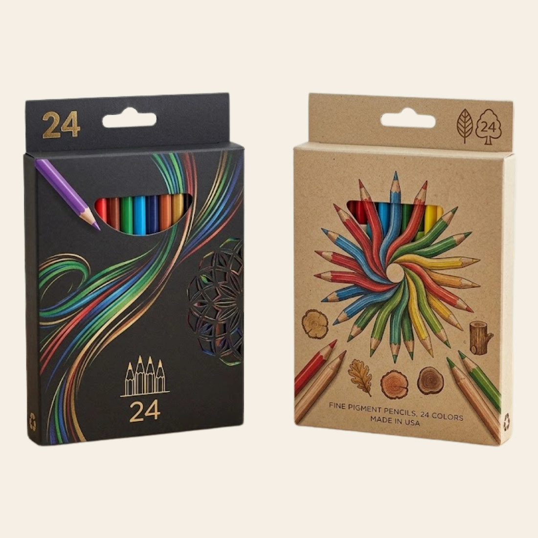 Color Pencil Boxes (2)