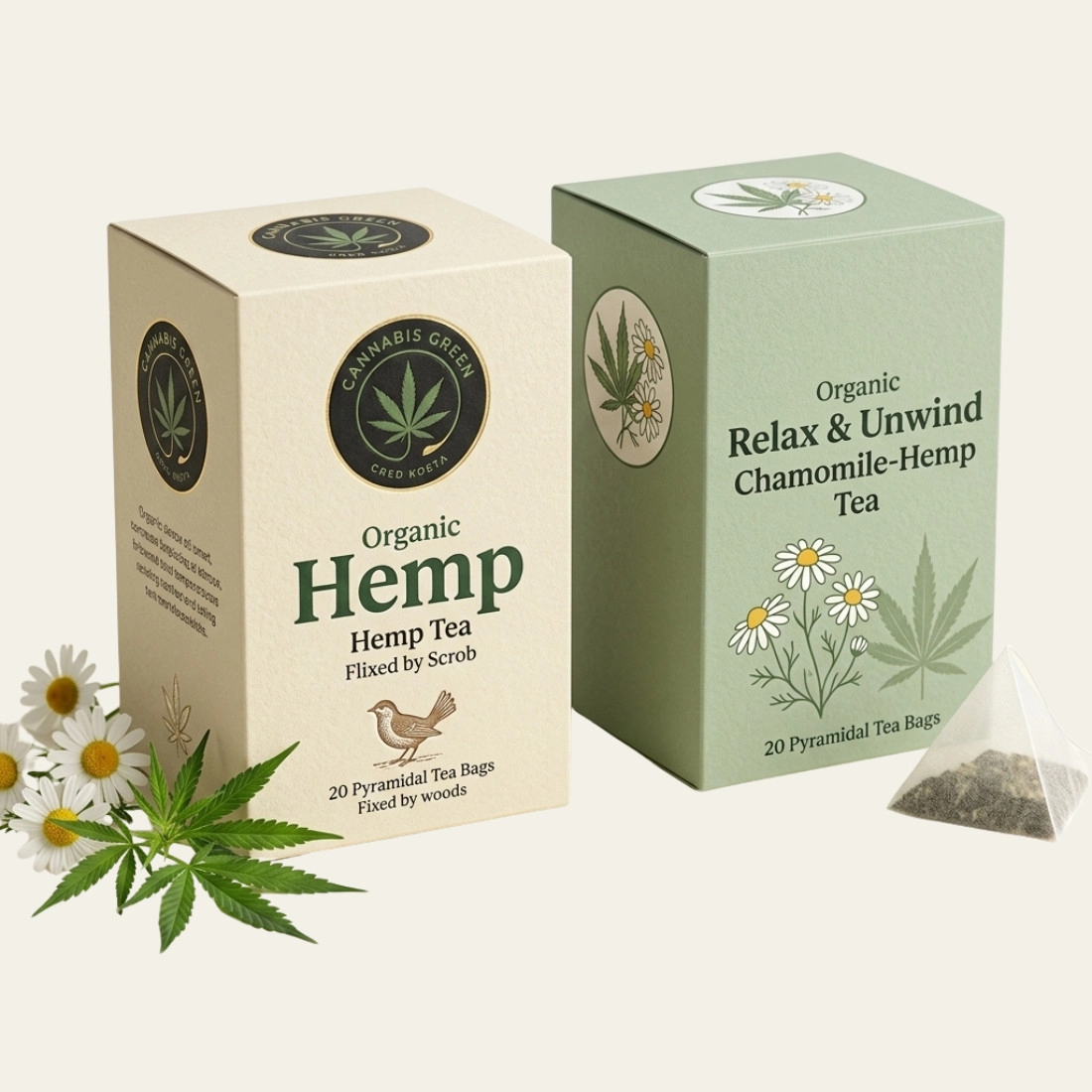 Hemp Tea Bag Boxes