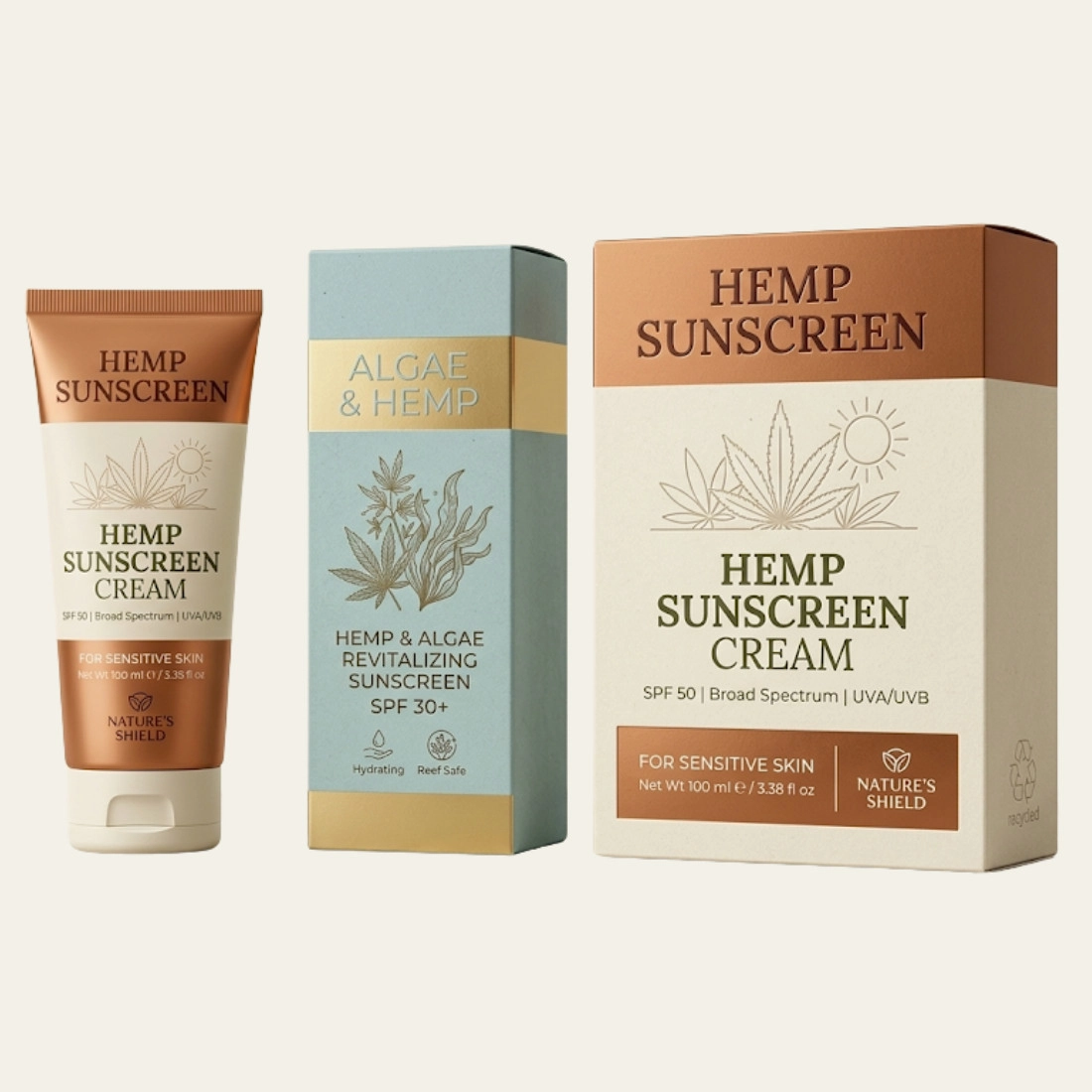 Hemp Sunscreen Boxes