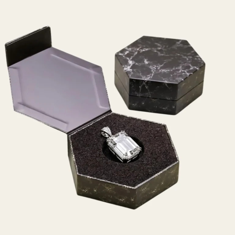 luxury hexagon rigid packaging boxes