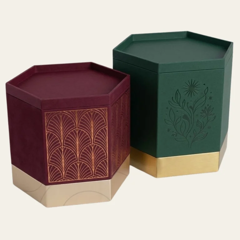 premium hexagon rigid boxes