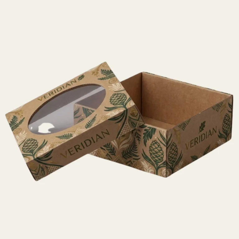 Cardboard Box with Window Lid