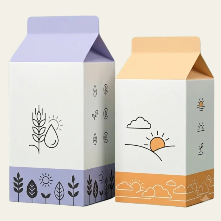 Custom milk carton boxes
