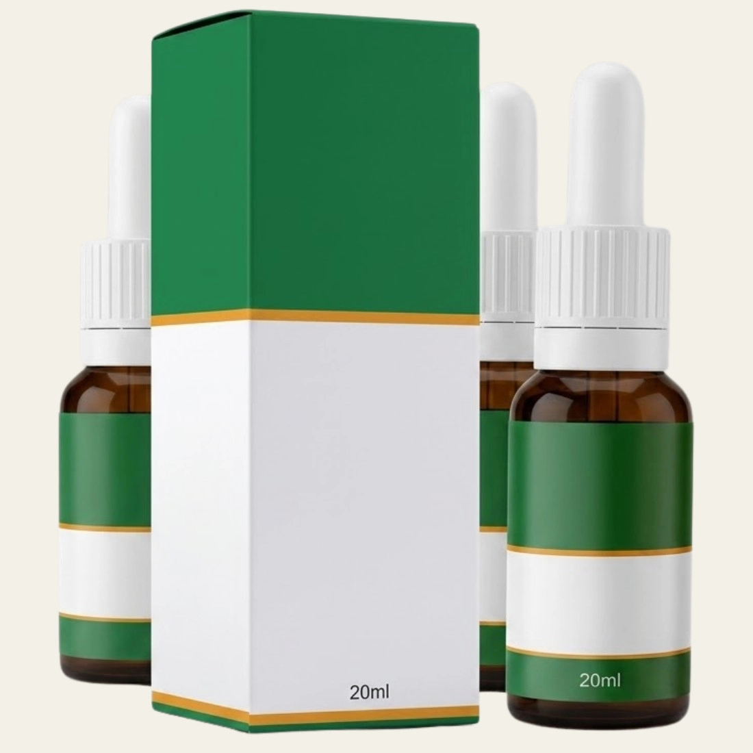 Custom Printed 20ml Bottle Packaging Boxes